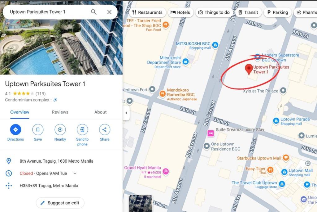 Premium Bgc 1br Near Grand Hyatt #upt119h Bahay bakasyunan