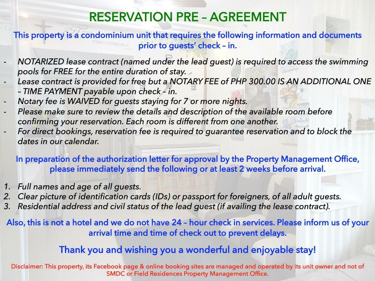 Smdc Field Residences - Sm Sucat Apartamento